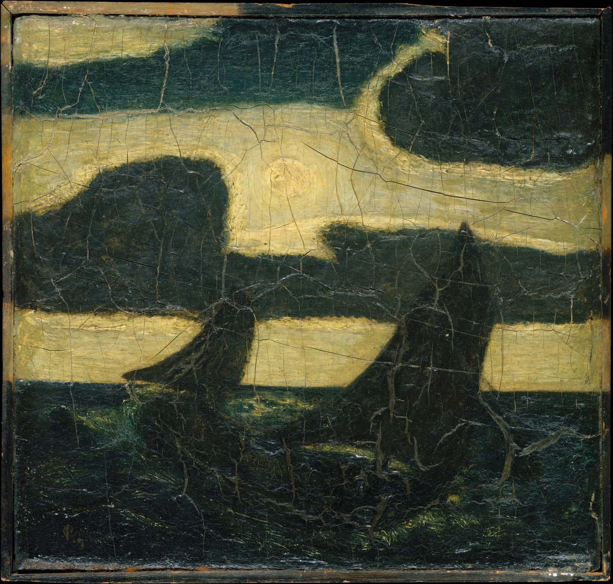 Księżycowy Marine, 1870-90. autorstwa Albert Pinkham Ryder