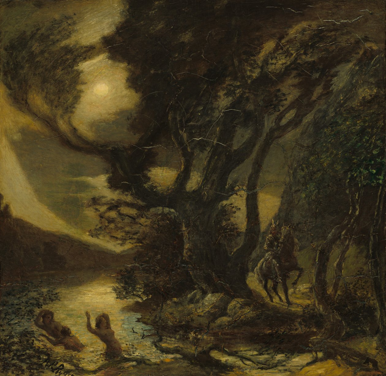 Zygfryd i panny nadreńskie, 18881891. autorstwa Albert Pinkham Ryder