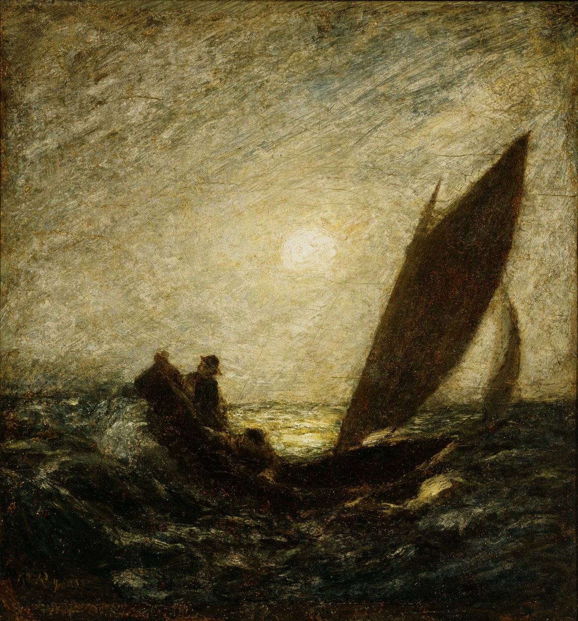 Z pochyłym masztem i opadającym dziobem autorstwa Albert Pinkham Ryder