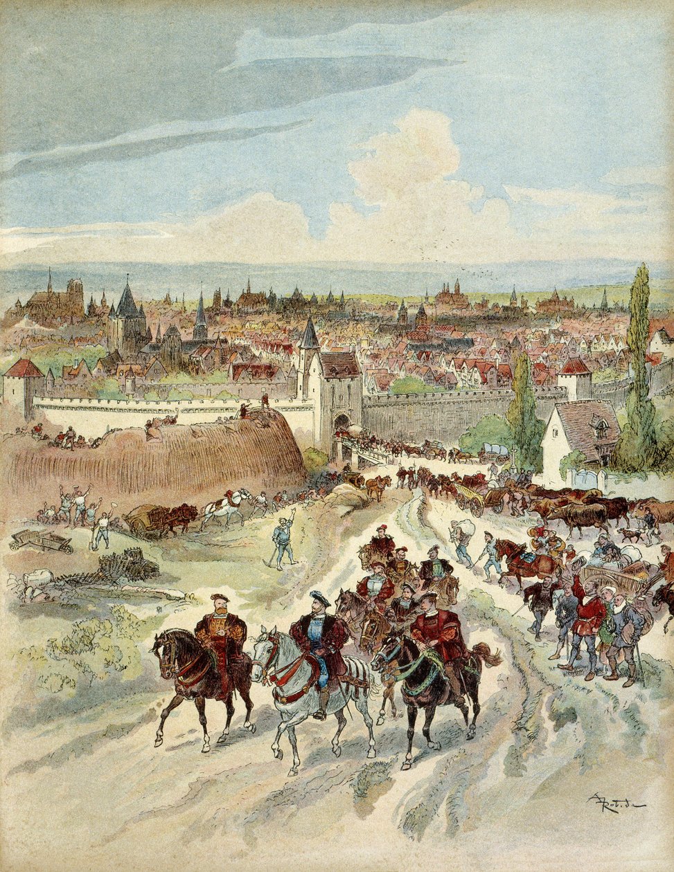 Francois 1. autorstwa Albert Robida