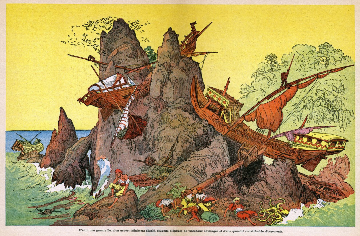 Sindbad żeglarz autorstwa Albert Robida