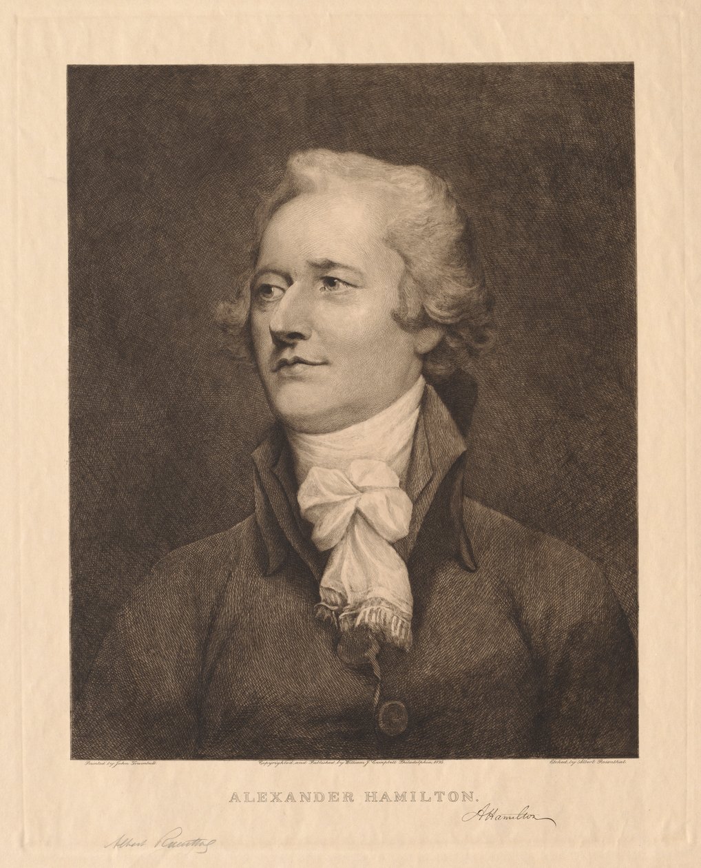 Aleksander Hamilton autorstwa Albert Rosenthal