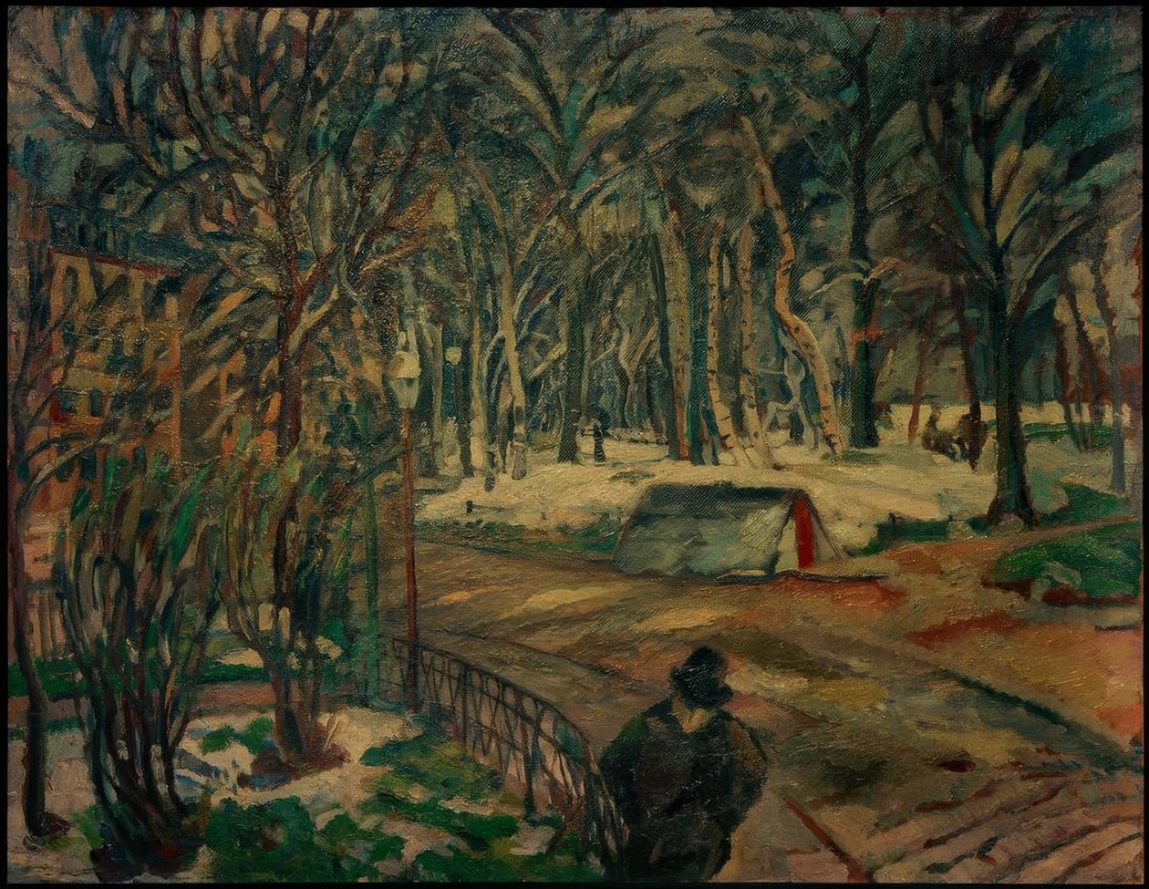 W angielskim ogrodzie autorstwa Albert Weisgerber