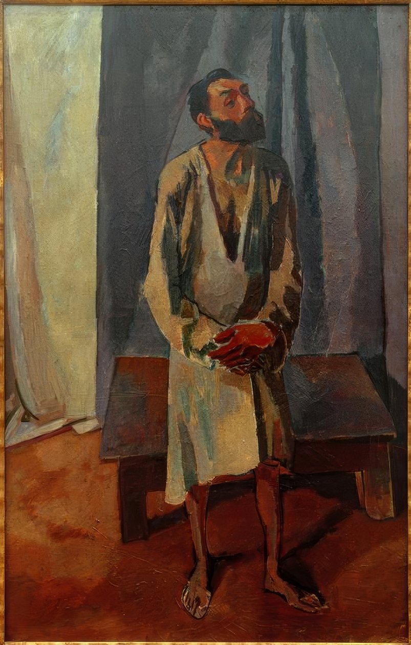 Mężczyzna w koszuli (model) autorstwa Albert Weisgerber