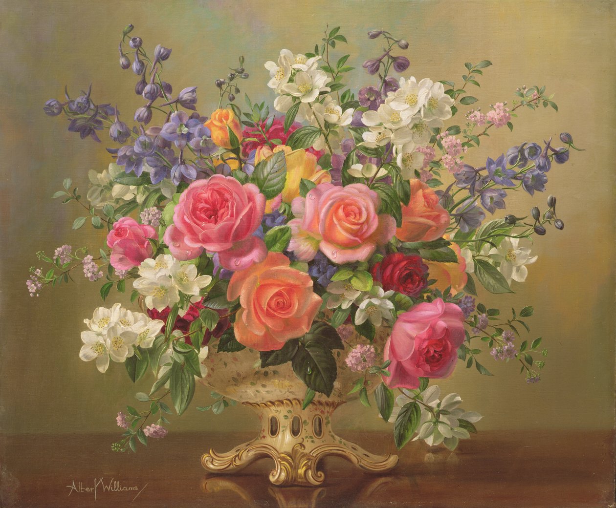 AB297 Układ czerwcowych kwiatów autorstwa Albert Williams