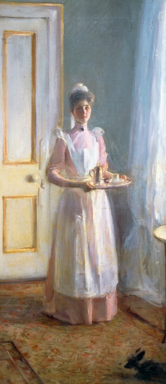 Służący, ok. 1900 (olej na płótnie) autorstwa Albert de Belleroche
