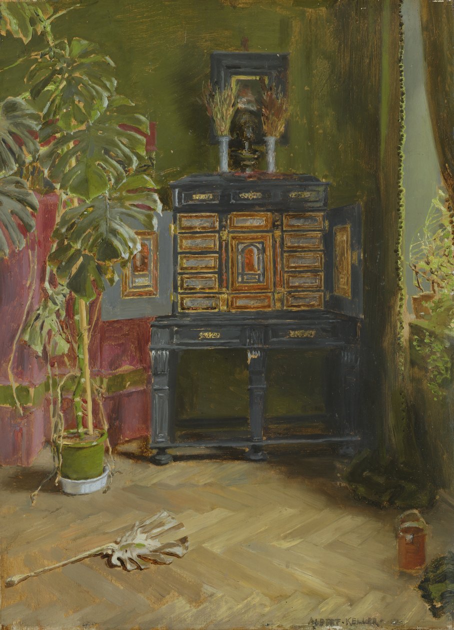 Zielony pokój, 1882 autorstwa Albert von Keller