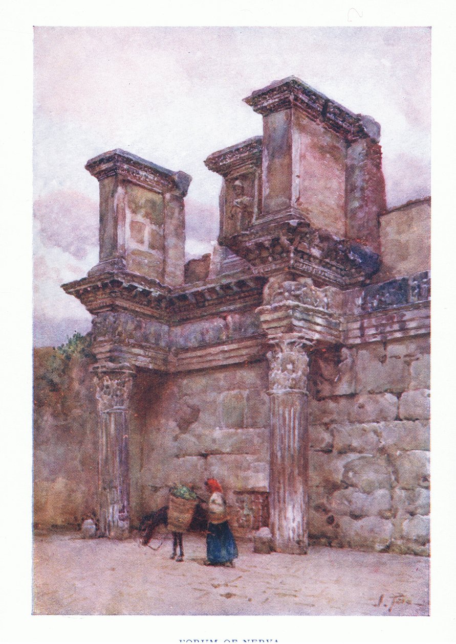 Forum Nerwy, z Rzymu, wydane przez A & C Black Ltd, 1925 autorstwa Alberto Pisa