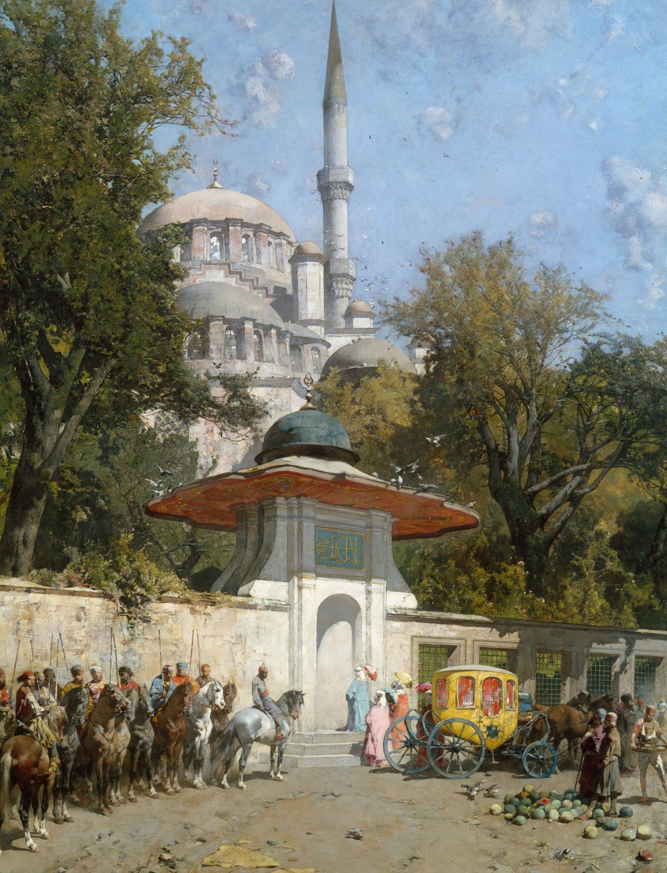 Meczet, 1872. autorstwa Alberto Pasini