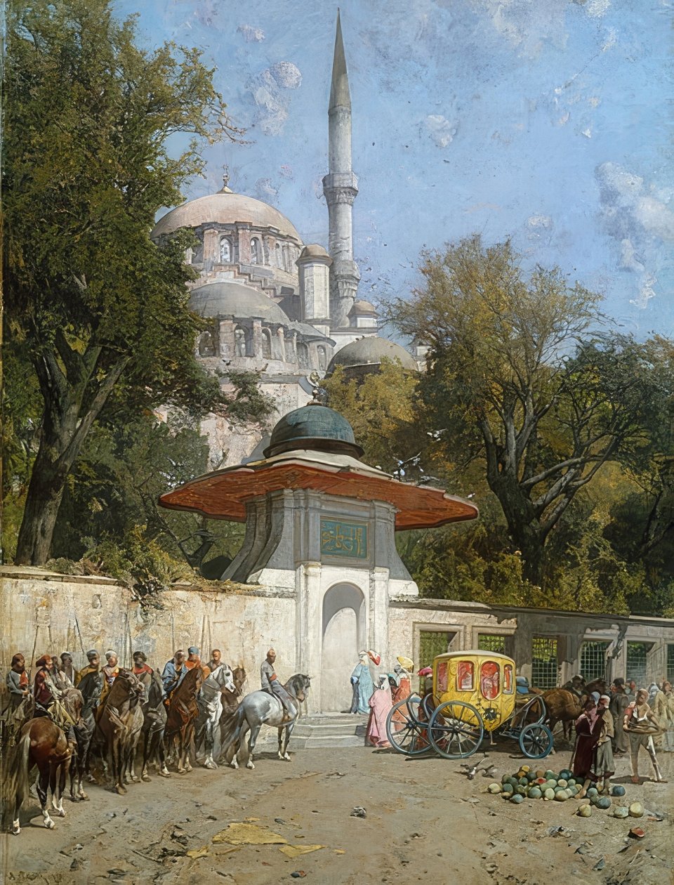 Meczet. 1872 autorstwa Alberto Pasini