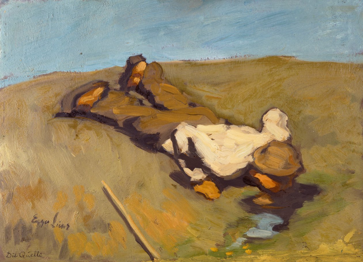 Wiosna lub Źródło autorstwa Albin Egger Lienz