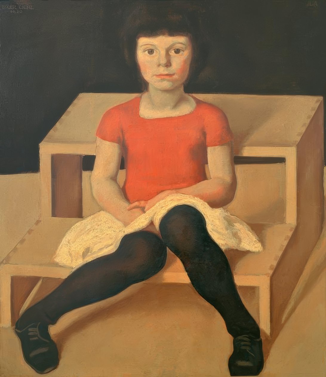 Ila, młodsza córka artysty autorstwa Albin Egger Lienz