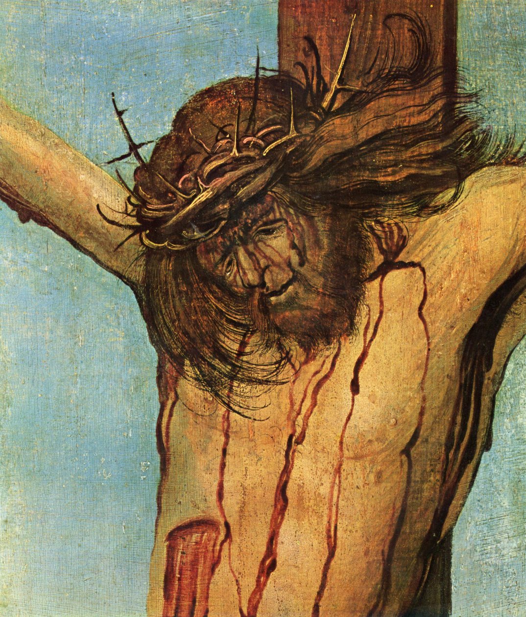 Chrystus na krzyżu z Maryją i św. Janem autorstwa Albrecht Altdorfer