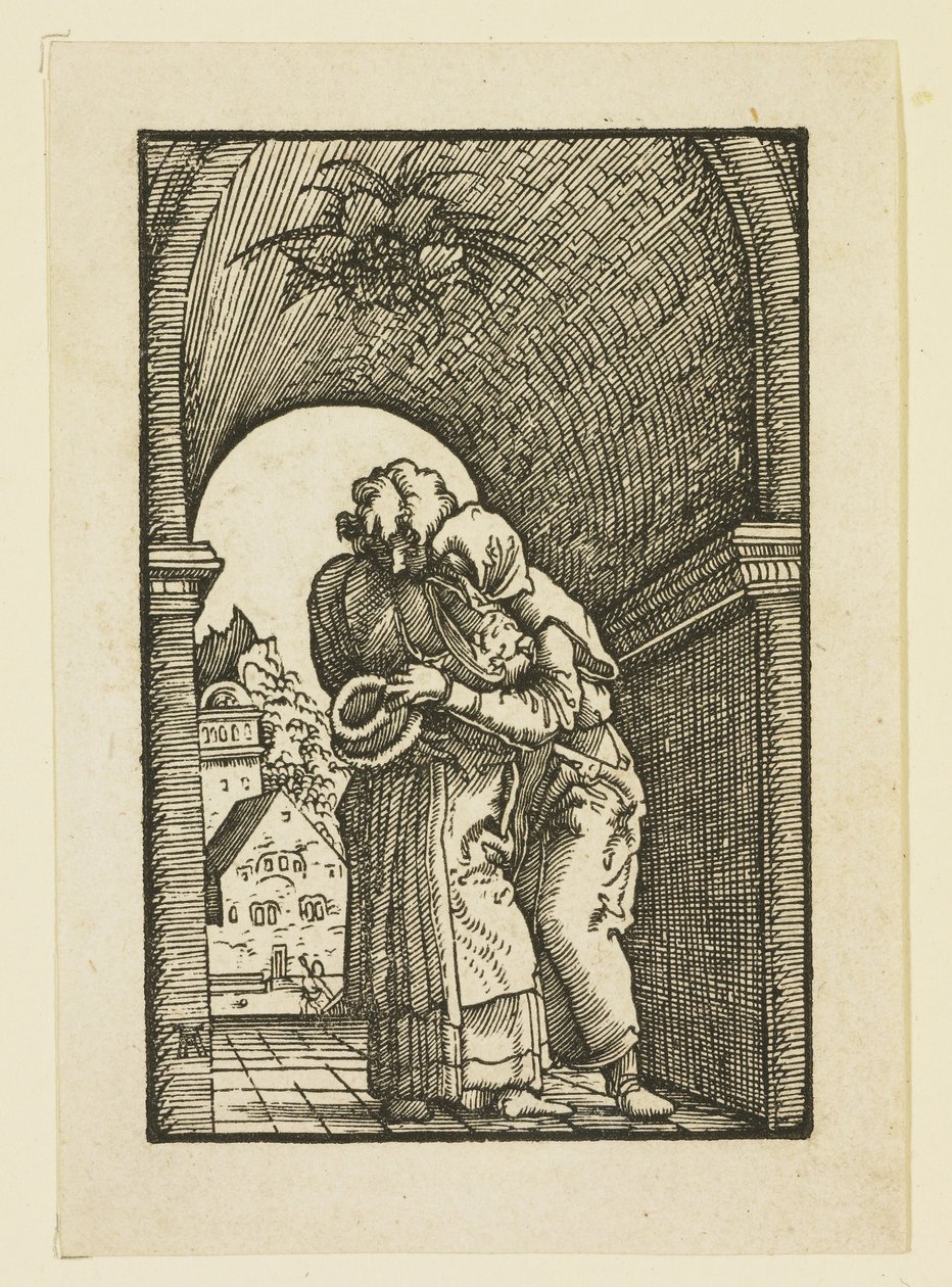 Joachim w objęciach św. Anny autorstwa Albrecht Altdorfer
