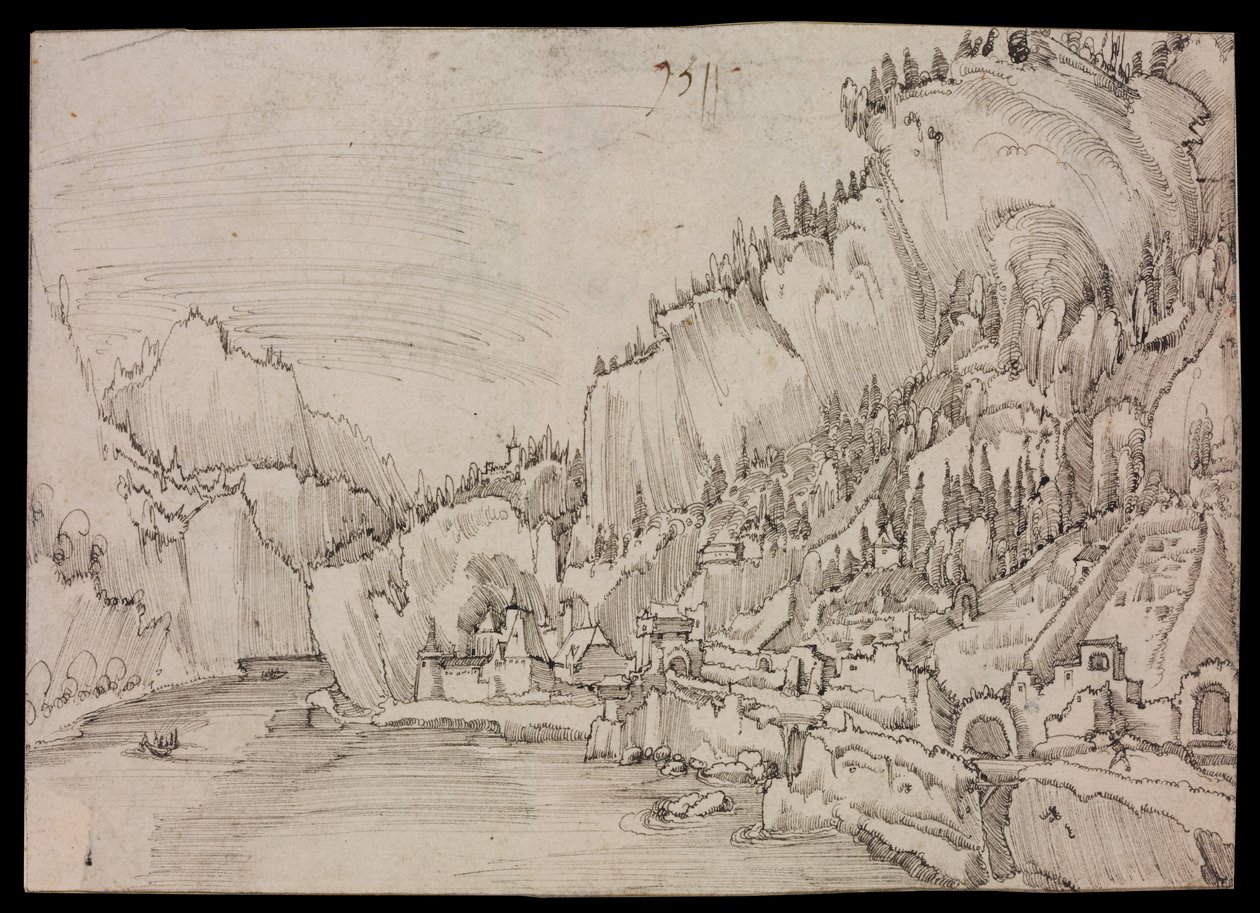 Sarmingstein nad Dunajem autorstwa Albrecht Altdorfer