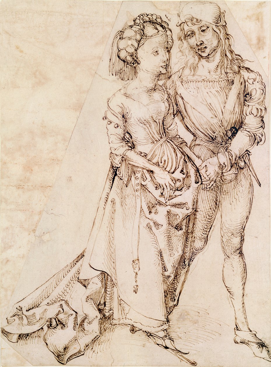 Młoda para, 1484-94 autorstwa Albrecht Dürer