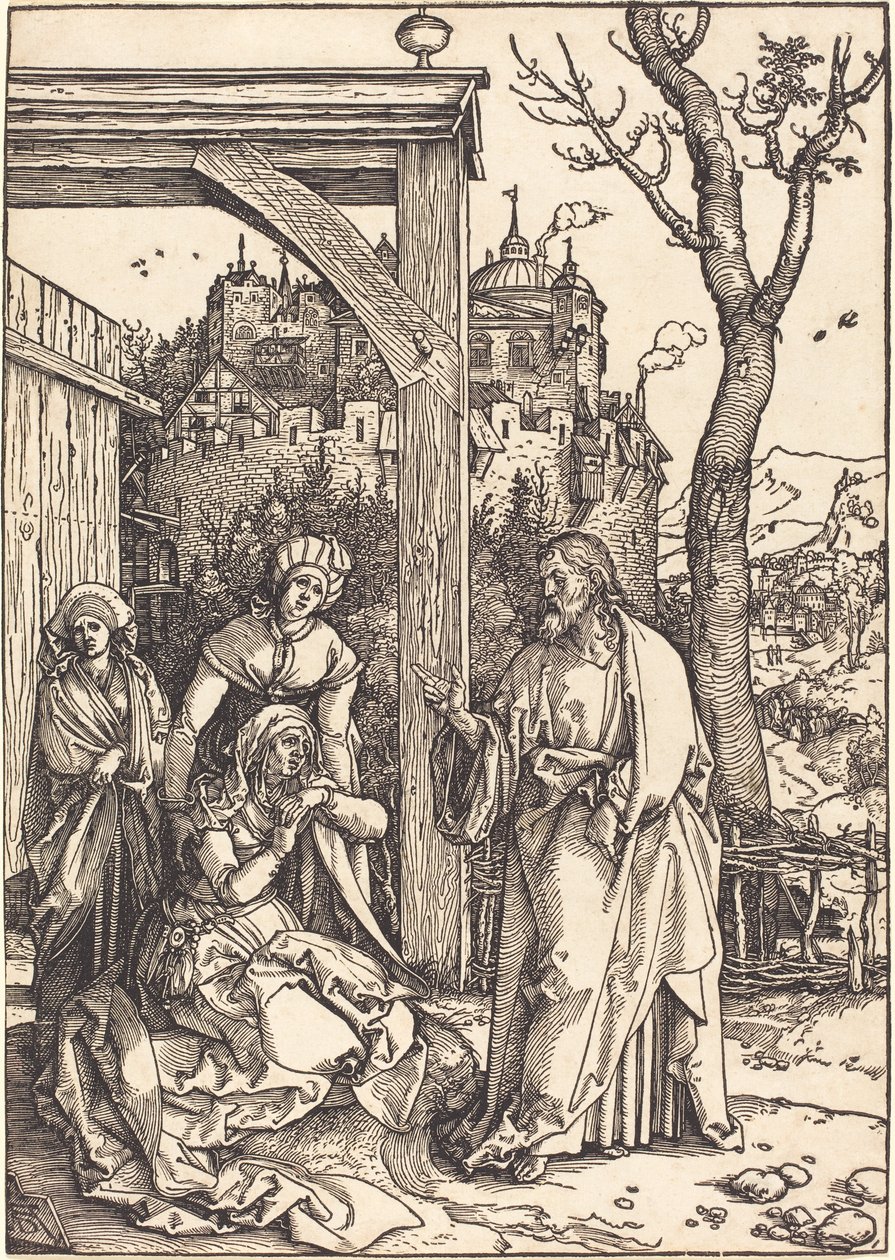 Chrystus żegna się ze swoją matką autorstwa Albrecht Dürer