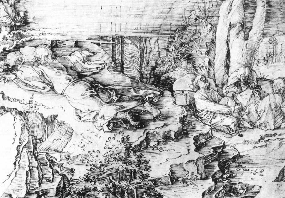 Chrystus na Górze Oliwnej autorstwa Albrecht Dürer