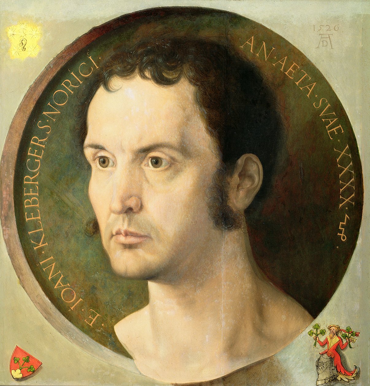 Johannes Kleberger, lat 40, 1526 autorstwa Albrecht Dürer