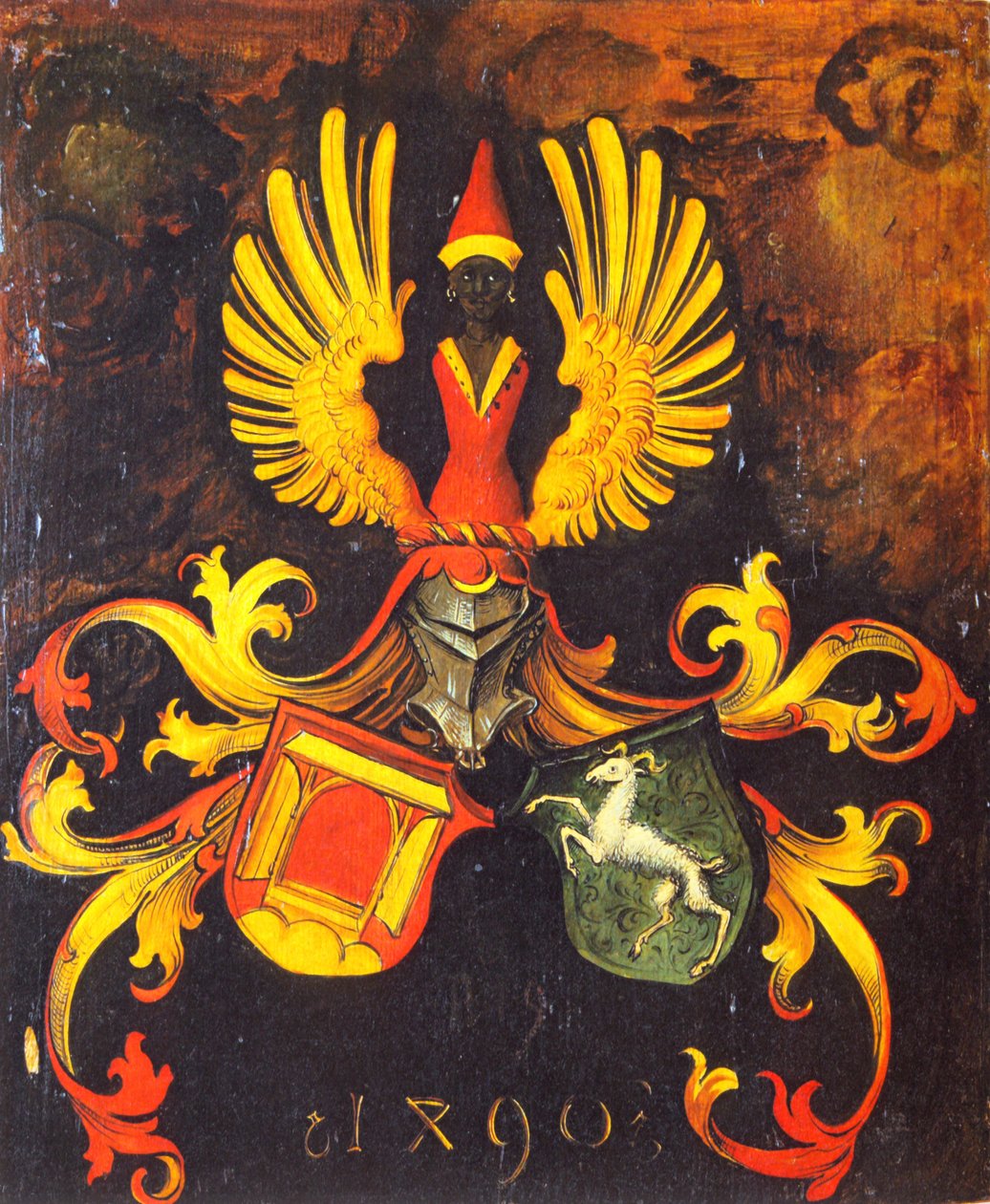 Małżeński herb rodzin Duerer i Holper autorstwa Albrecht Dürer