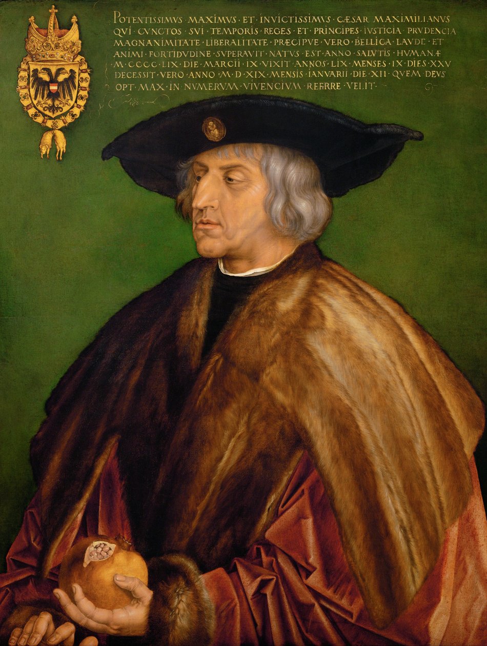 Maksymilian I, cesarz rzymski autorstwa Albrecht Dürer