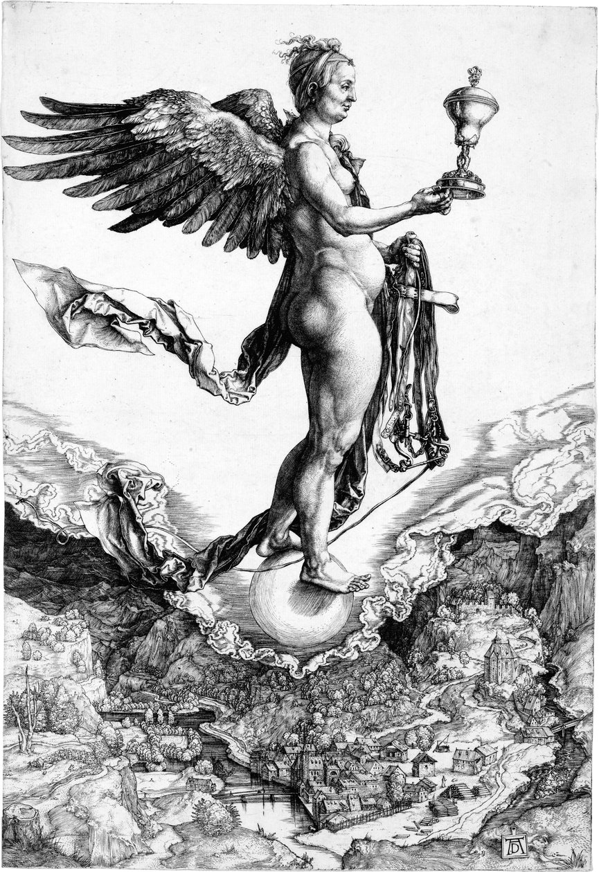 Nemezis lub szczęście autorstwa Albrecht Dürer