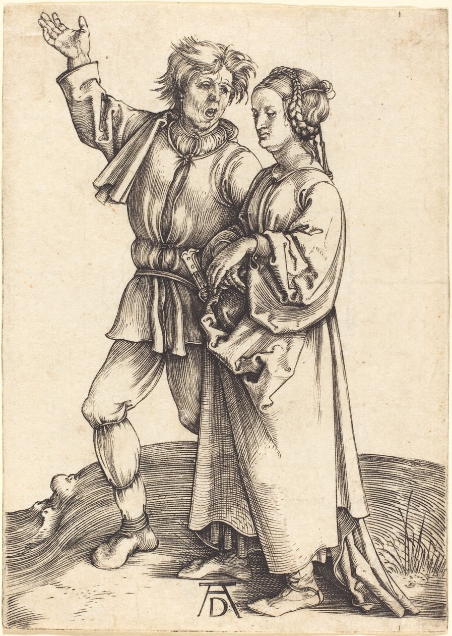 Chłop i jego żona autorstwa Albrecht Dürer