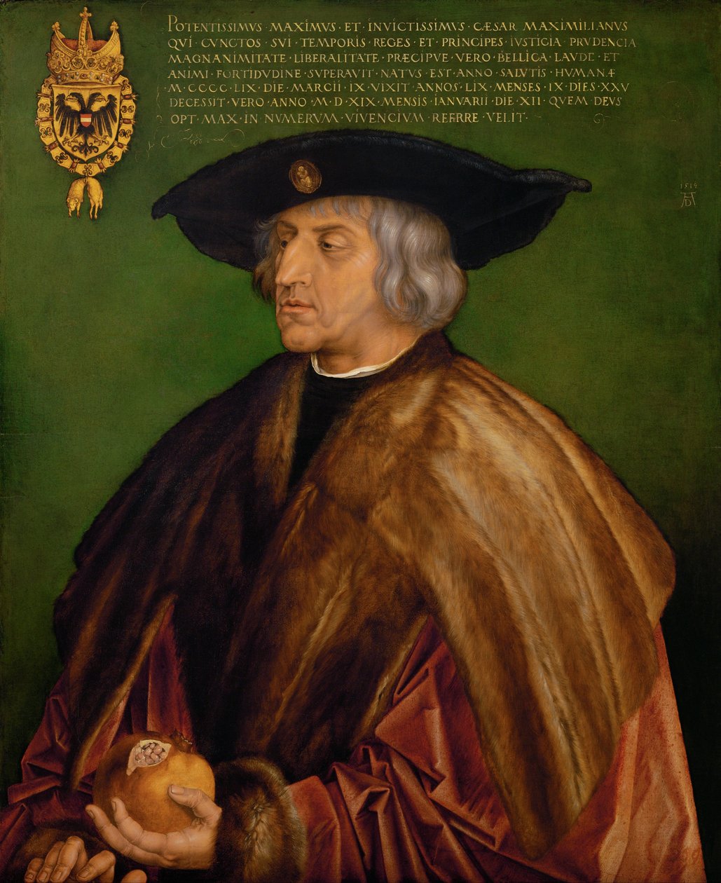 Portret Maksymiliana I autorstwa Albrecht Dürer