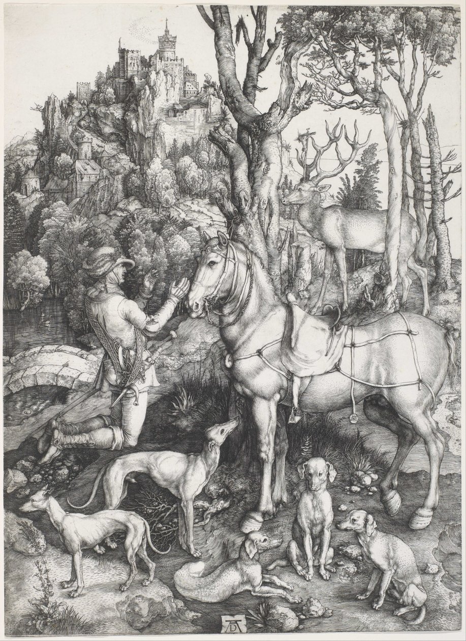 Święty Eustachy autorstwa Albrecht Dürer