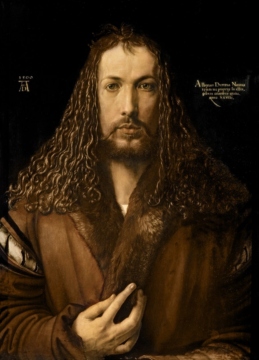 Autoportret w wieku dwudziestu ośmiu lat autorstwa Albrecht Dürer