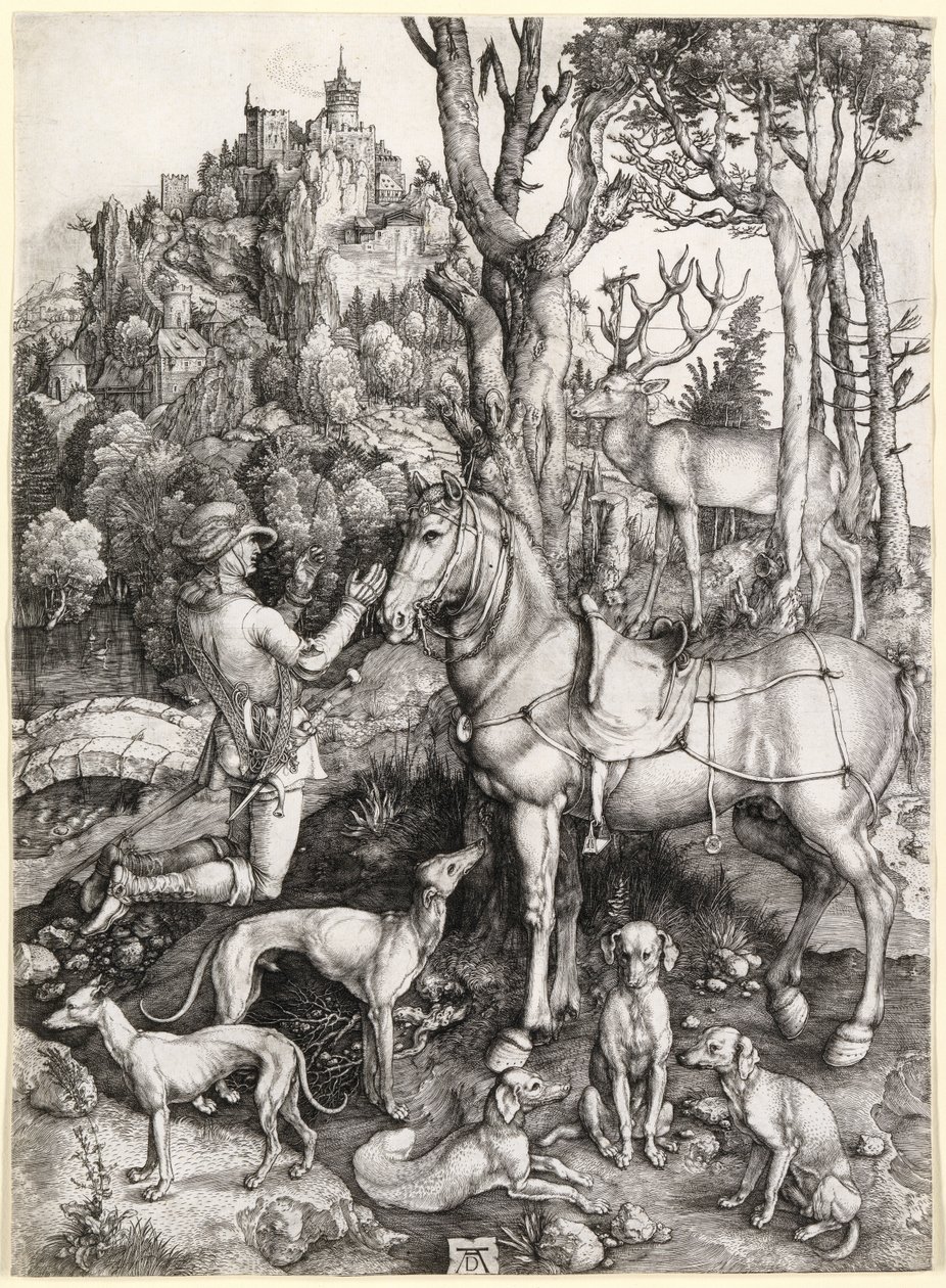 Św. Eustachy autorstwa Albrecht Dürer