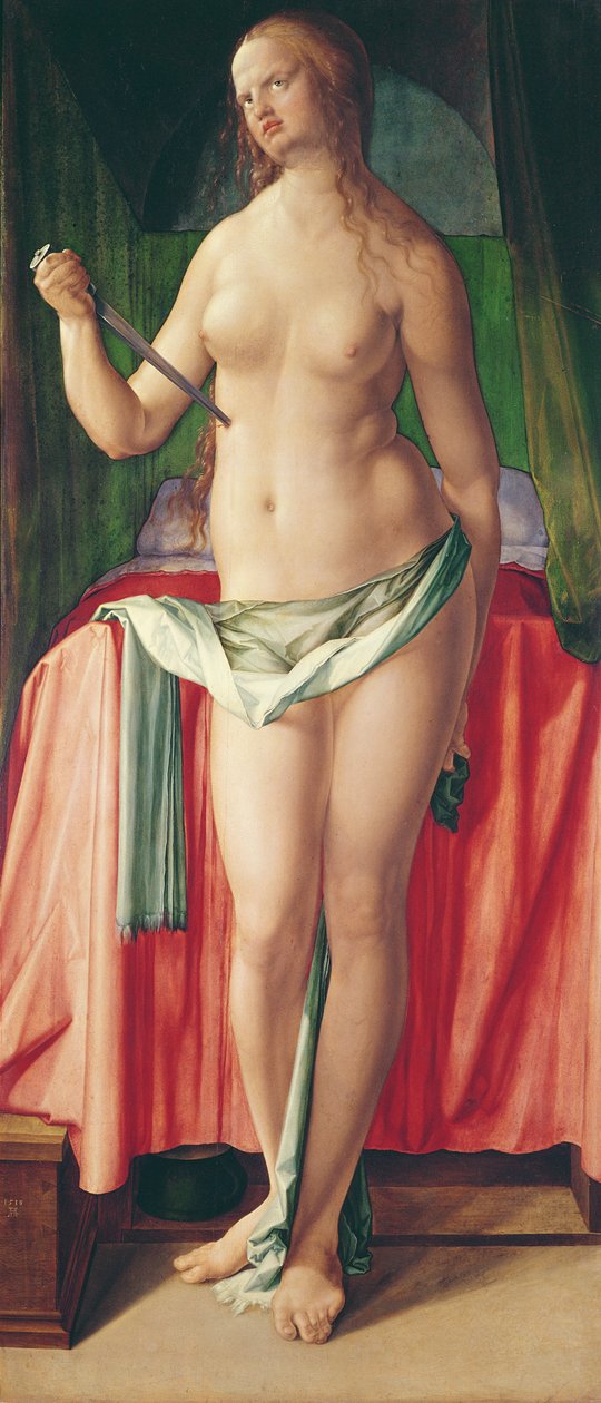 Śmierć Lukrecji, 1518 autorstwa Albrecht Dürer