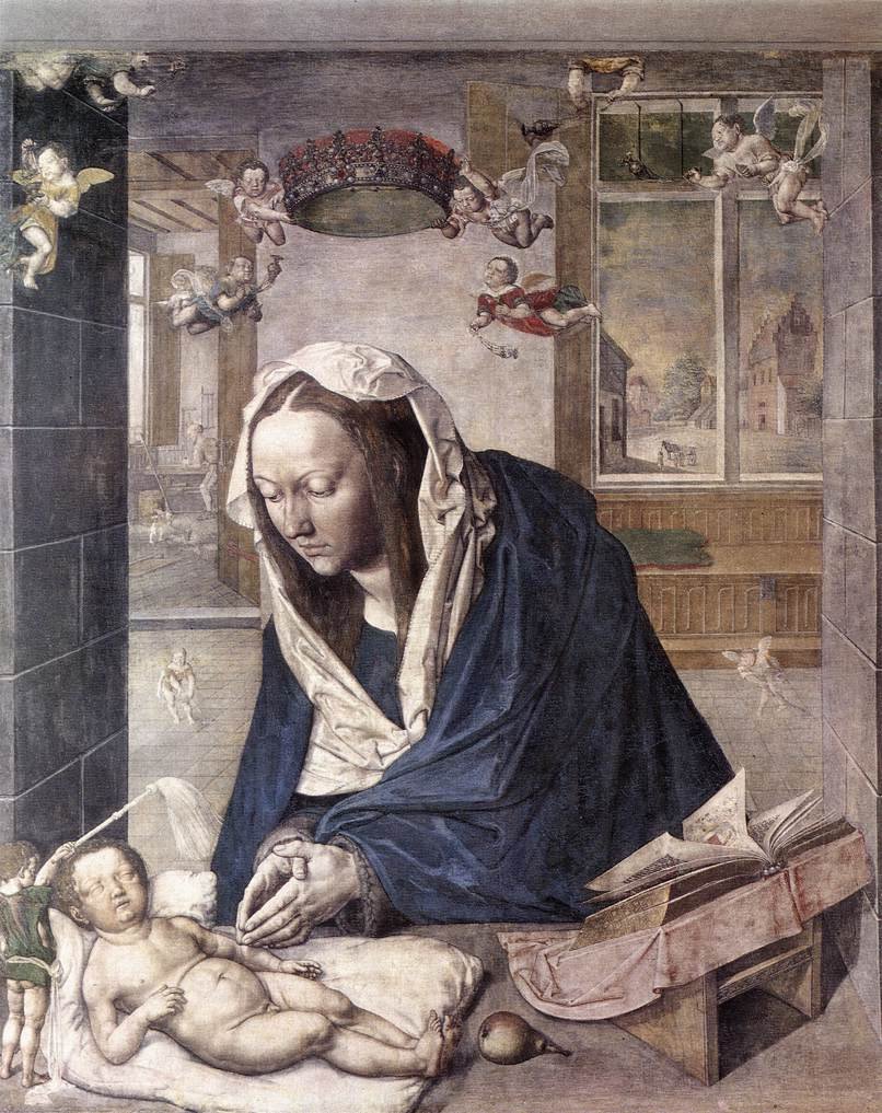 Ołtarz Drezdeński (panel środkowy) autorstwa Albrecht Dürer