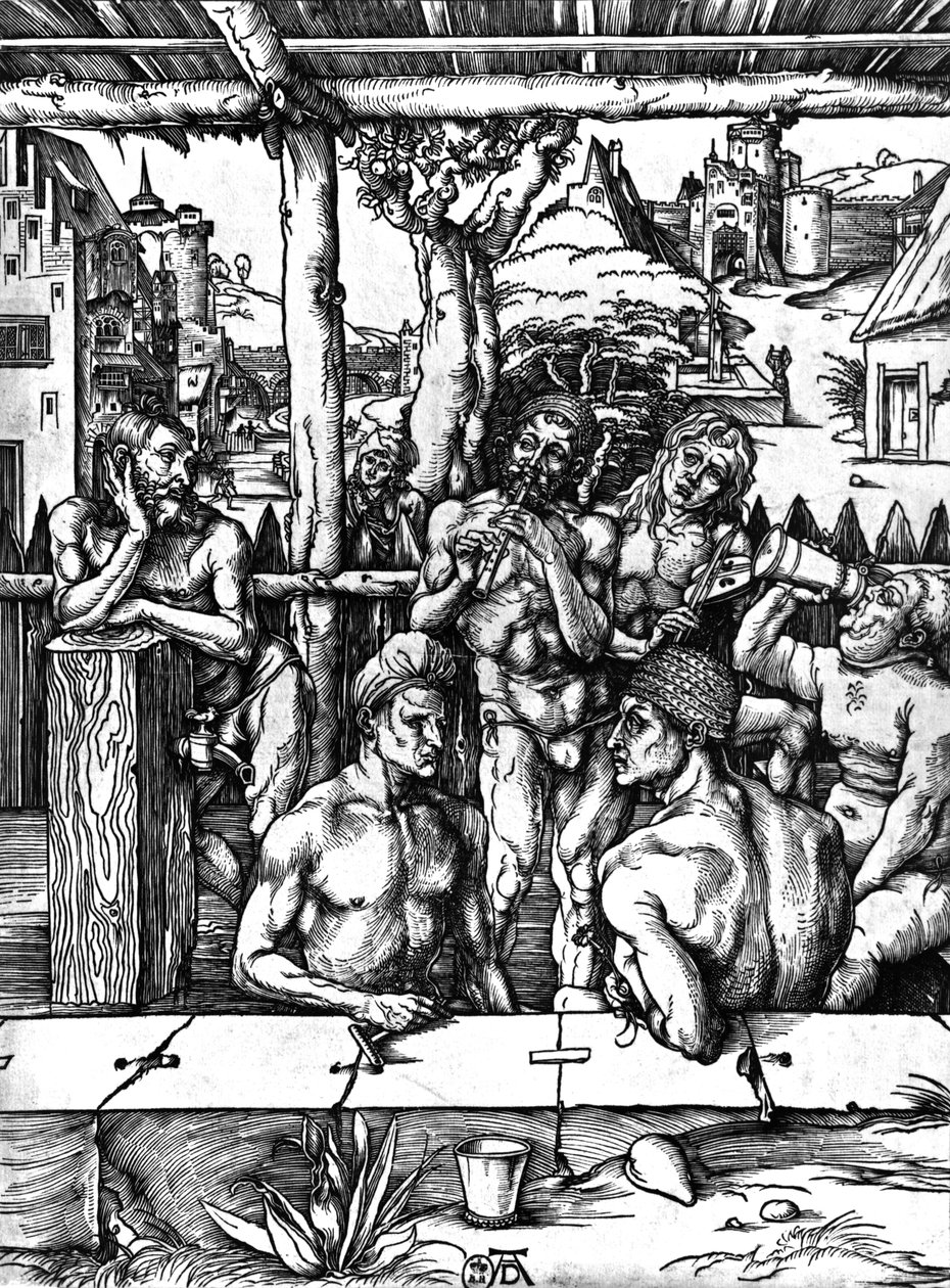 Łaźnia męska, ok.1498 autorstwa Albrecht Dürer