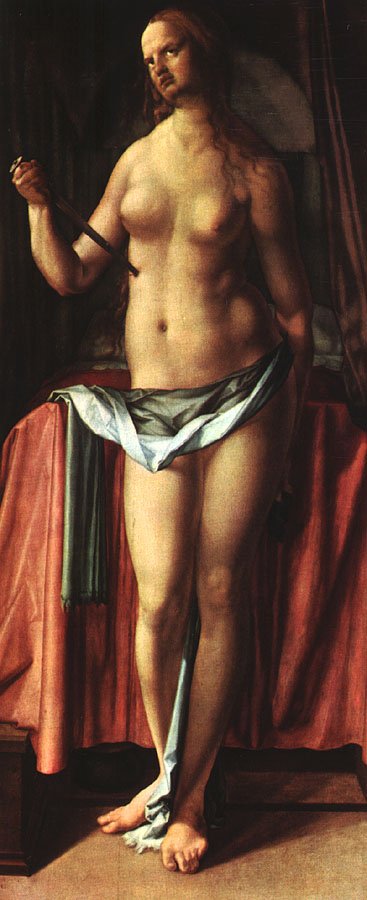 Samobójstwo Lukrecji autorstwa Albrecht Dürer