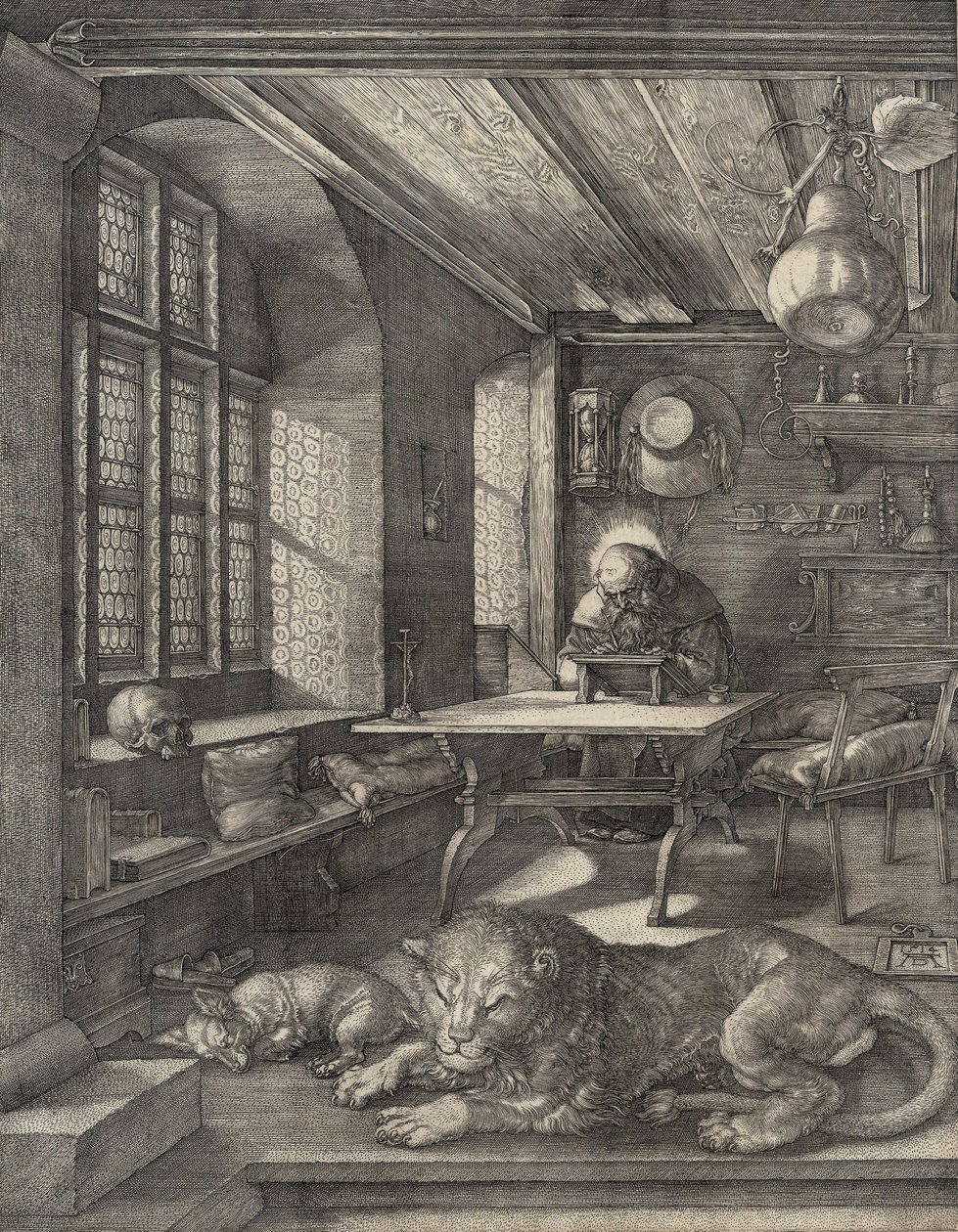 Św. Hieronim w swoim gabinecie, 1514 autorstwa Albrecht Dürer