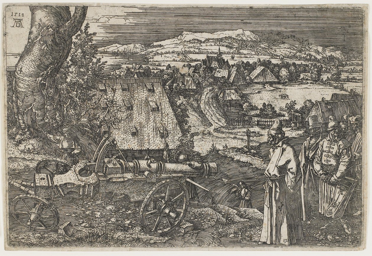 Działo, 1518 autorstwa Albrecht Dürer