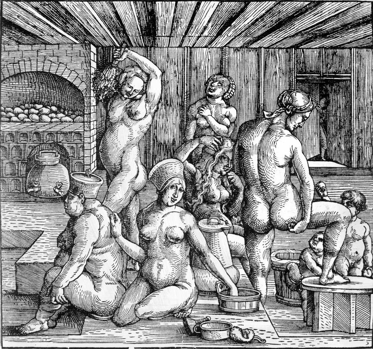 Kąpiel kobiet autorstwa Albrecht Dürer