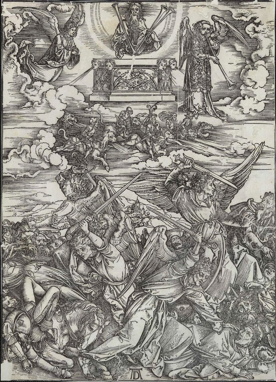 Cztery Anioły Zemsty autorstwa Albrecht Dürer