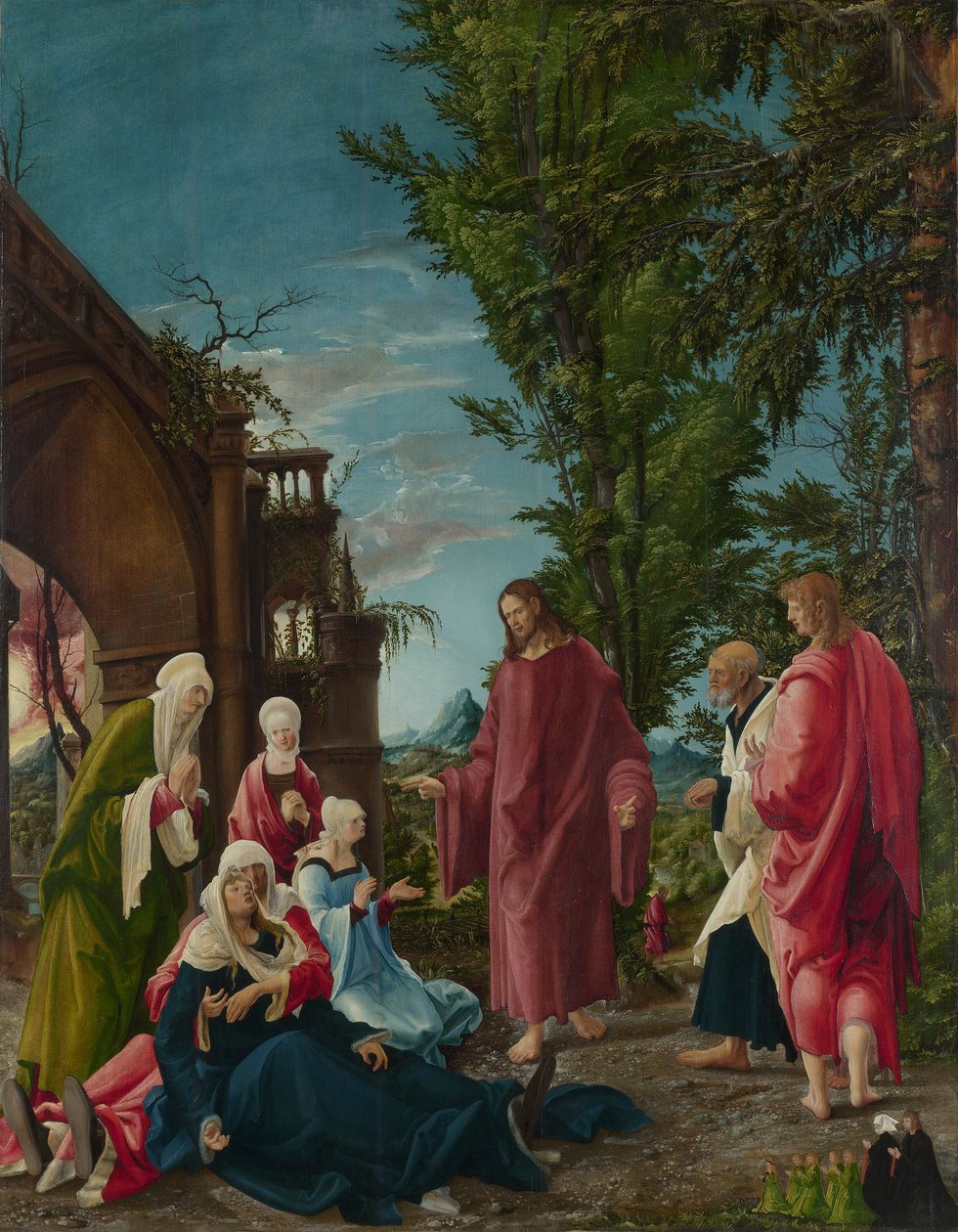 Chrystus pożegnalny ze swoją Matką autorstwa Albrecht Altdorfer