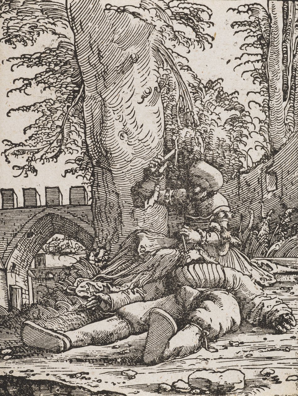 Jael zabija Siserę, c.1523 autorstwa Albrecht Altdorfer