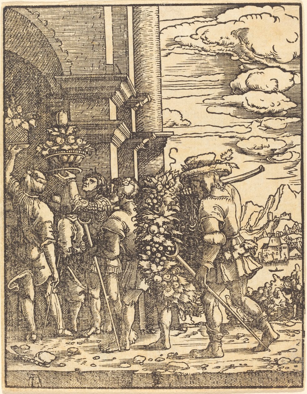Jozue i Kaleb autorstwa Albrecht Altdorfer