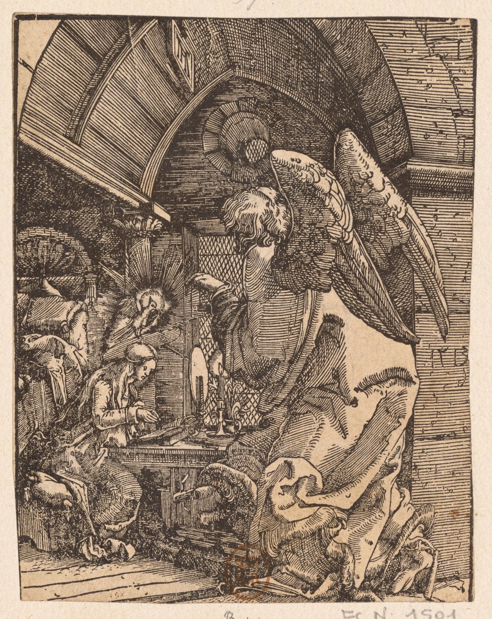Zwiastowanie, 1513. autorstwa Albrecht Altdorfer