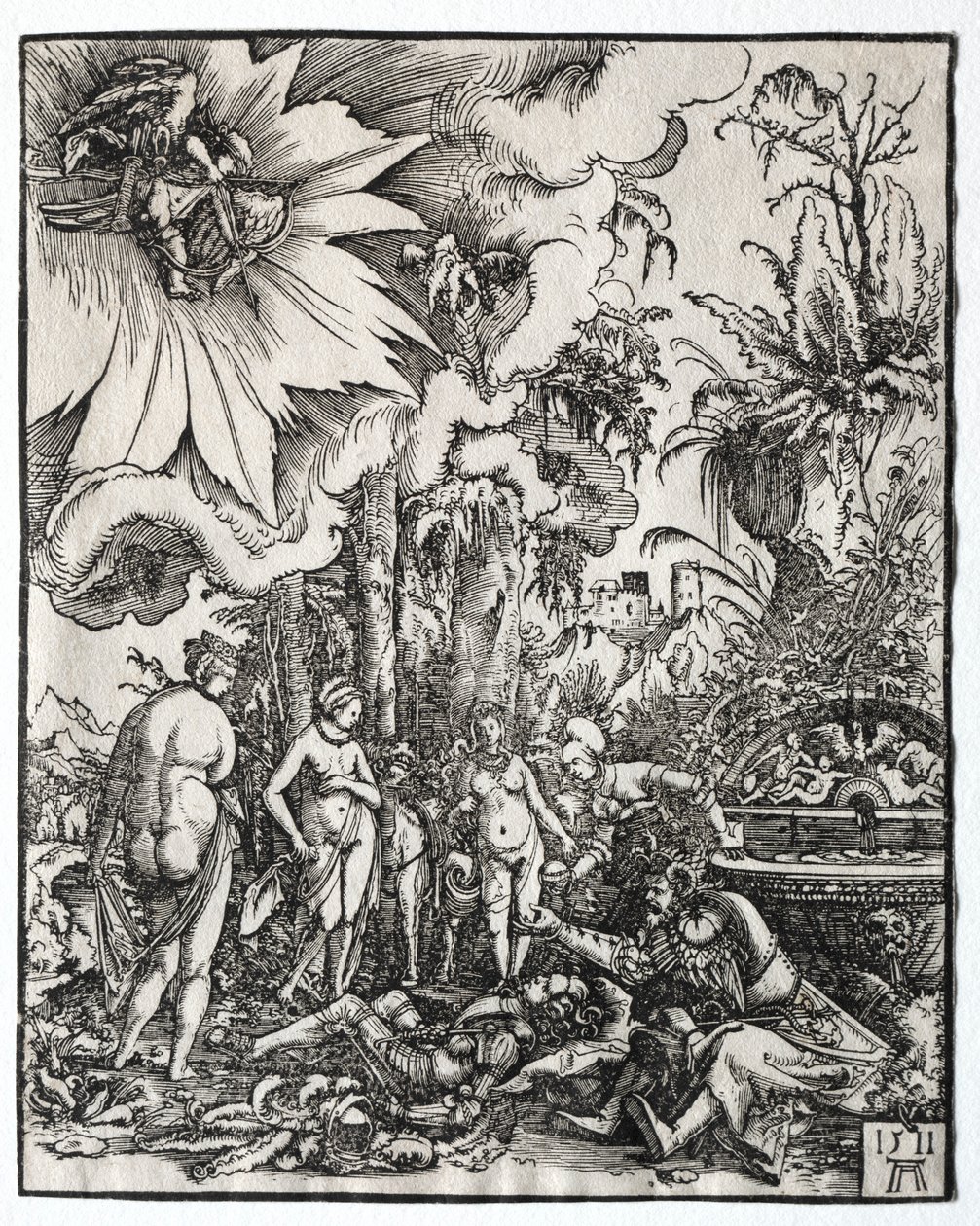 Wyrok Paryża, 1511. autorstwa Albrecht Altdorfer