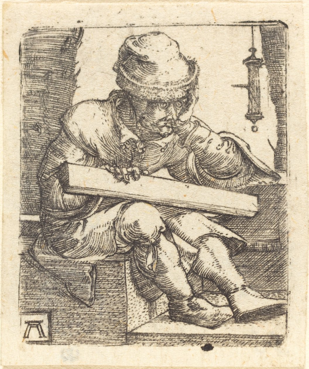 Zamyślony cieśla autorstwa Albrecht Altdorfer