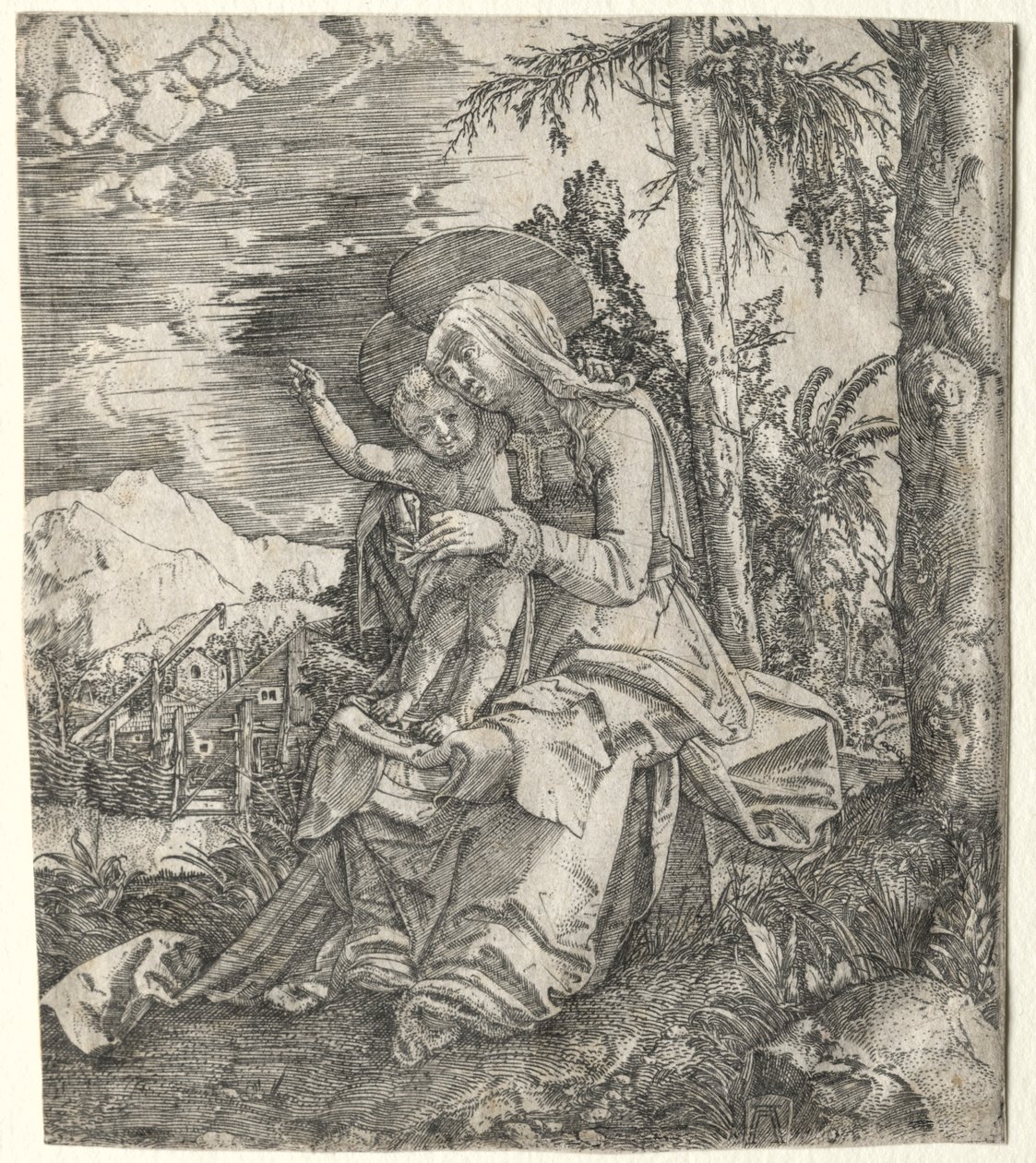 Dziewica w krajobrazie autorstwa Albrecht Altdorfer