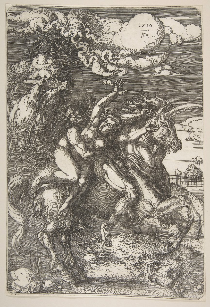 Uprowadzenie Proserpine.n.d. autorstwa Albrecht Dürer