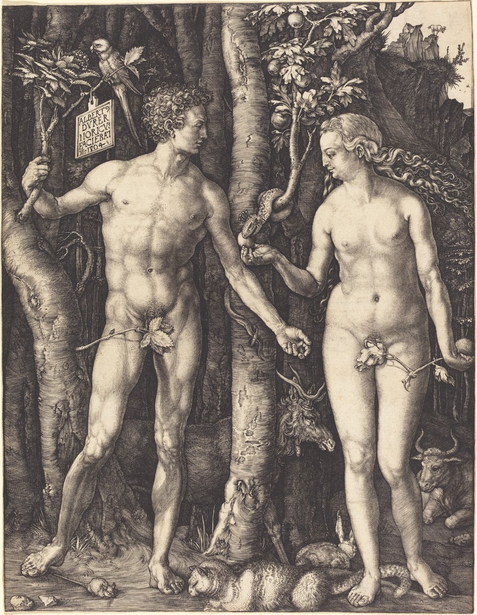 Adam i Ewa autorstwa Albrecht Dürer