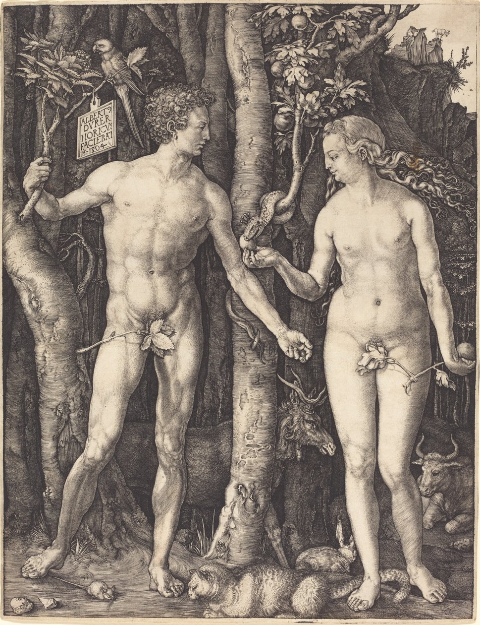 Adam i Ewa autorstwa Albrecht Dürer