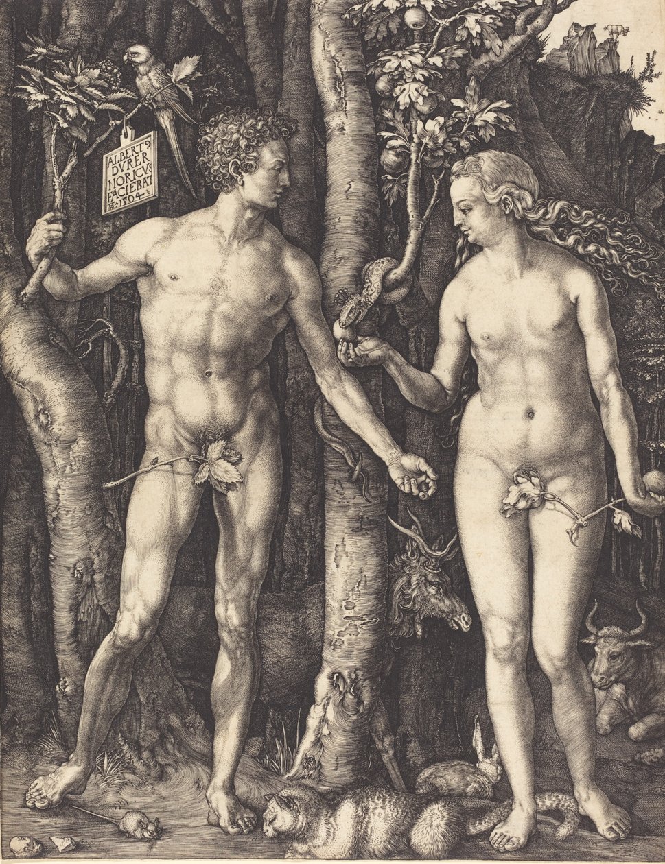 Adam i Ewa, 1504. autorstwa Albrecht Dürer